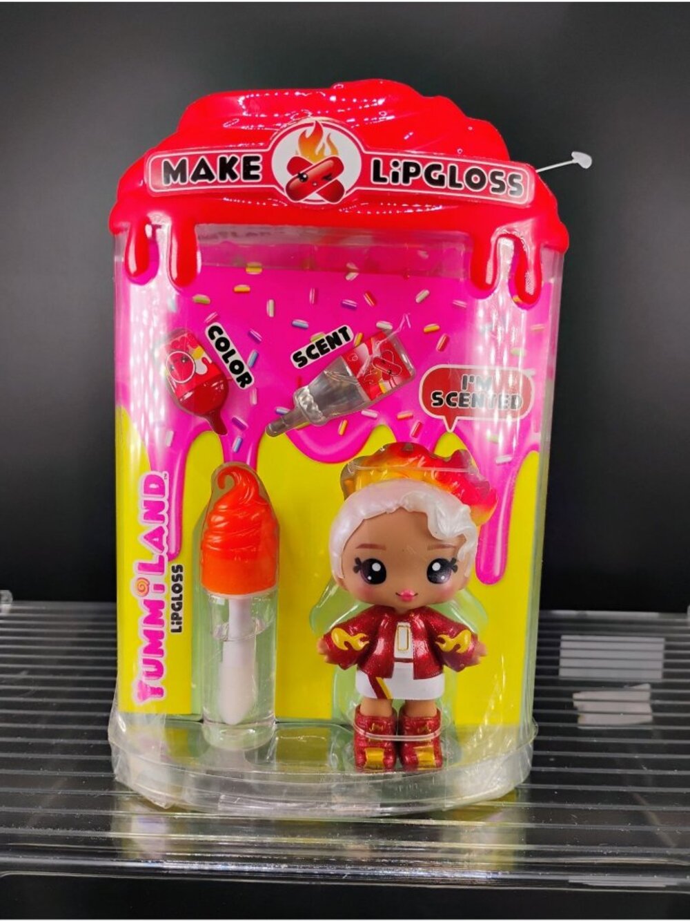 YummiLand Make Your Lip Gloss "Amber Cinnamon" Doll Set